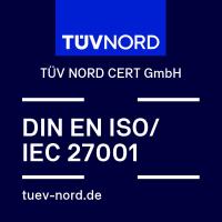 ISO 9001/27001 certification logo